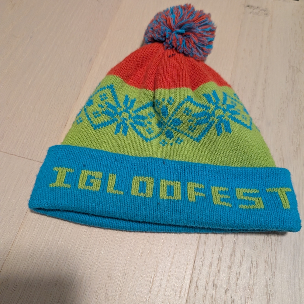 IglooFest Beanie - Red, Green, and Blue